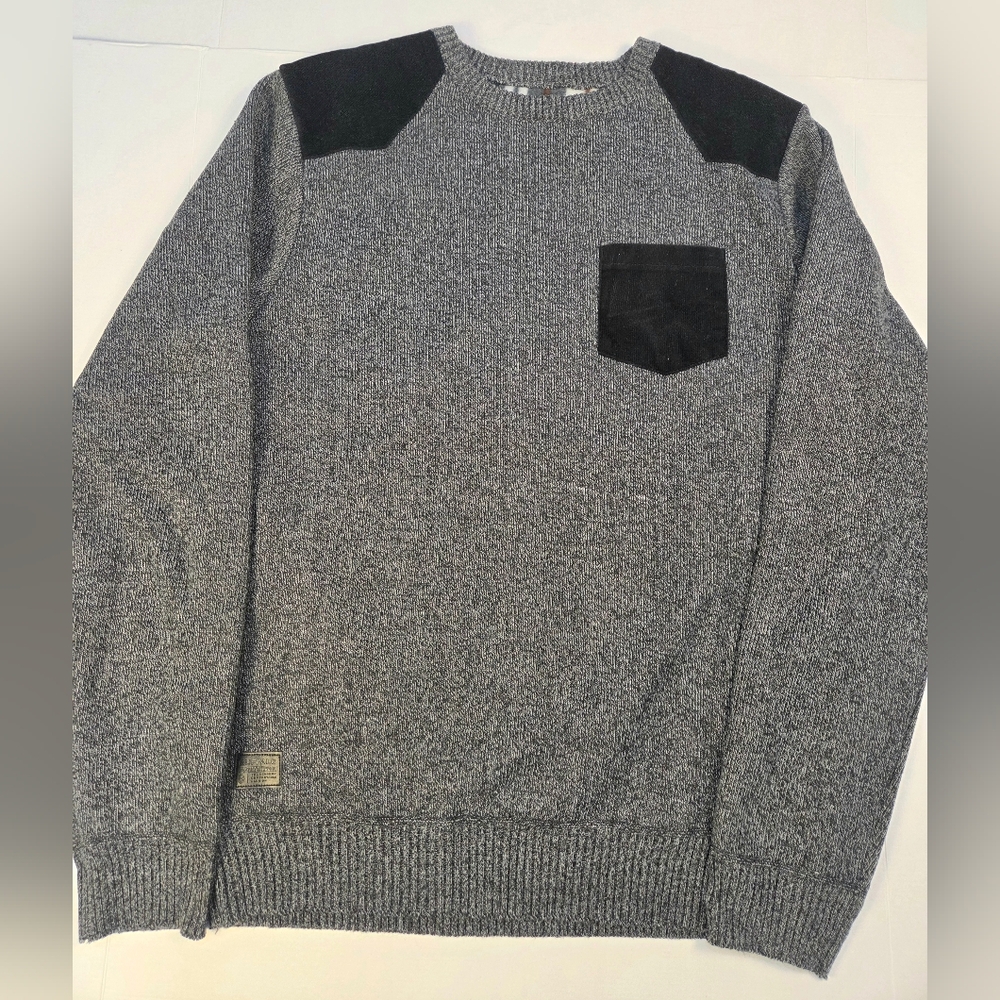 Buffalo David Bitton Charcoal Sweater with Black Details